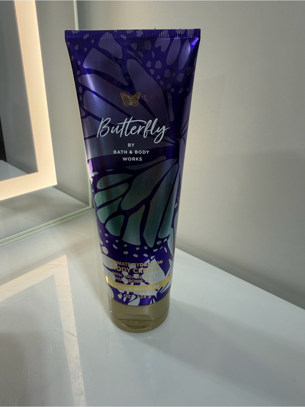 Bath & Body Works Butterfly Hydrating Body Cream - Purple & Teal